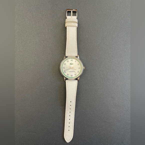 Lacoste Accessories - Lacoste White Leather Unisex Watch